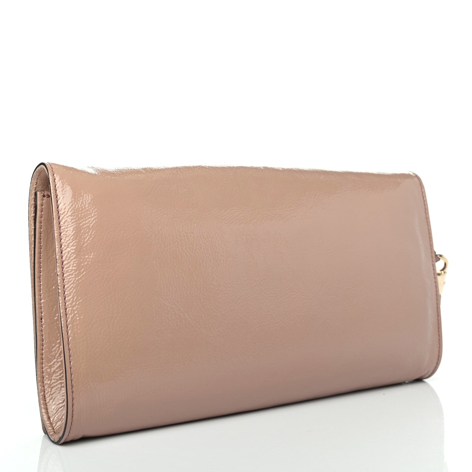 Gucci Soft Patent Medium Soho Clutch Nude 2 of 7