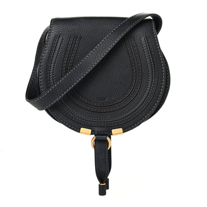 Chloe Calfskin Mini Marcie Round Crossbody Bag Black 1 of 4