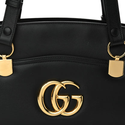 Gucci Vitello Palmellato Lux Large Arli Top Handle Bag Black 8 of 10