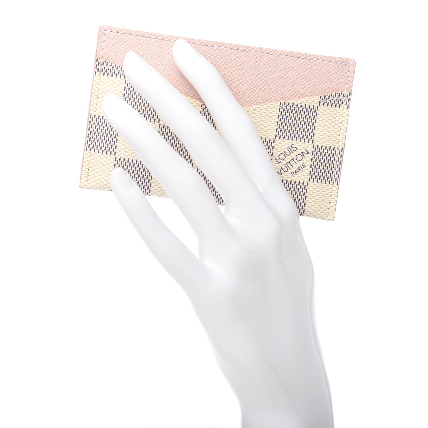 Damier Azur Daily Card Holder Rose Ballerine