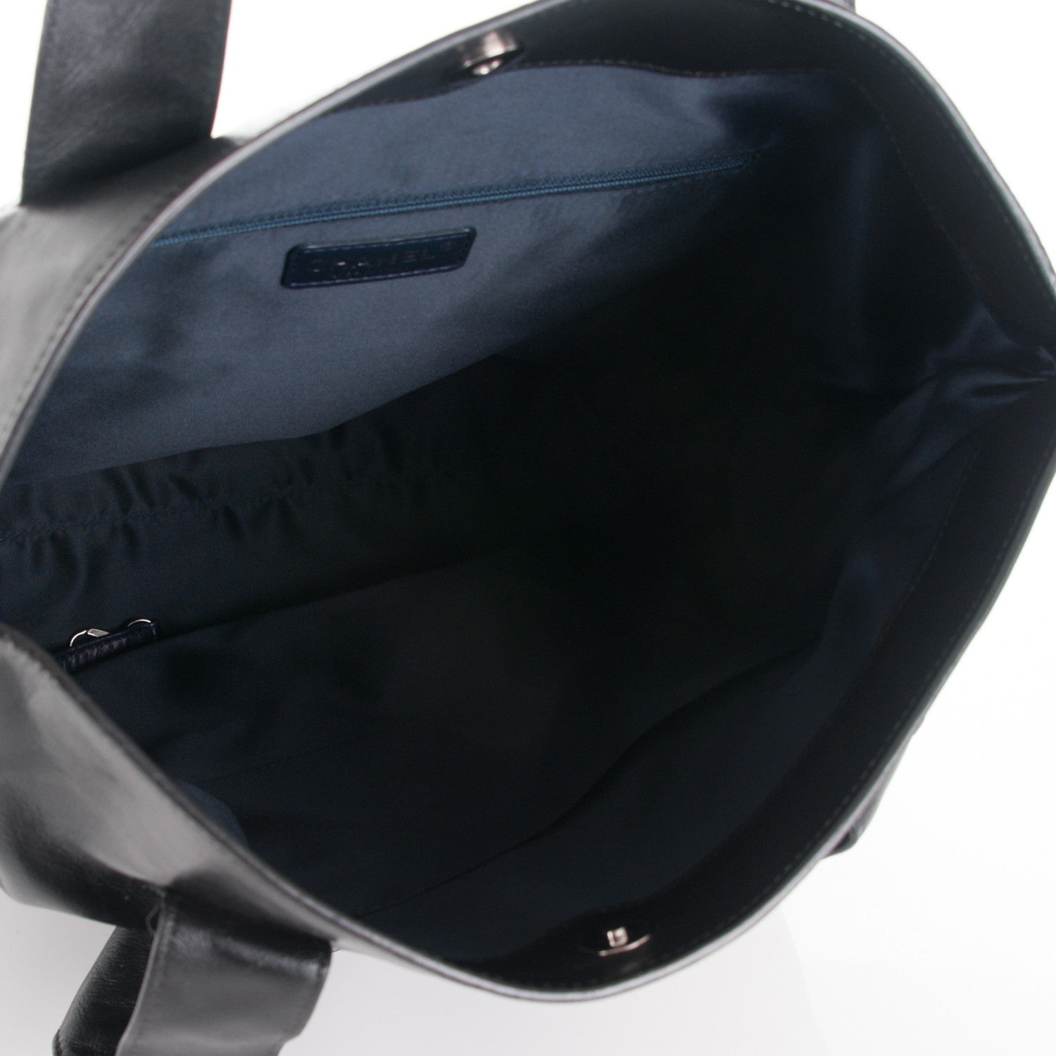 Chanel Lambskin North South Edgy Tote Black 5 of 7