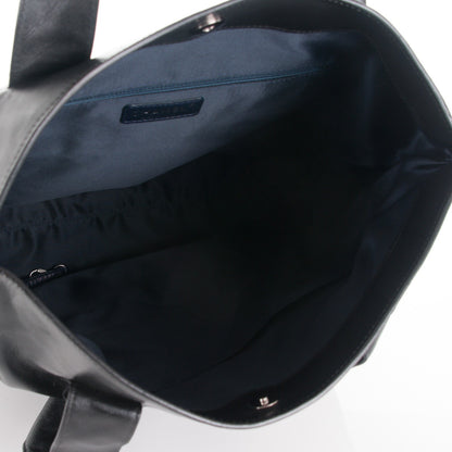 Chanel Lambskin North South Edgy Tote Black 5 of 7
