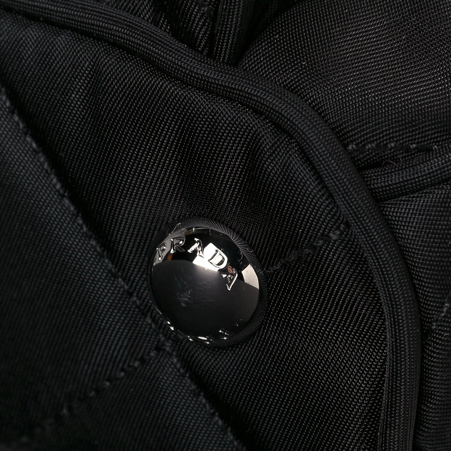 Nylon Tessuto Impuntu Quilted Backpack Black