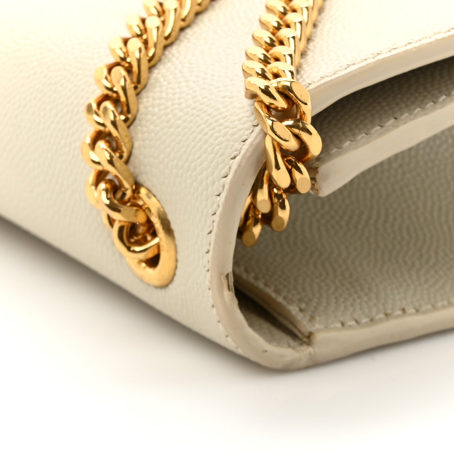 Grain De Poudre Medium Classic Monogram Kate Satchel Crema Soft