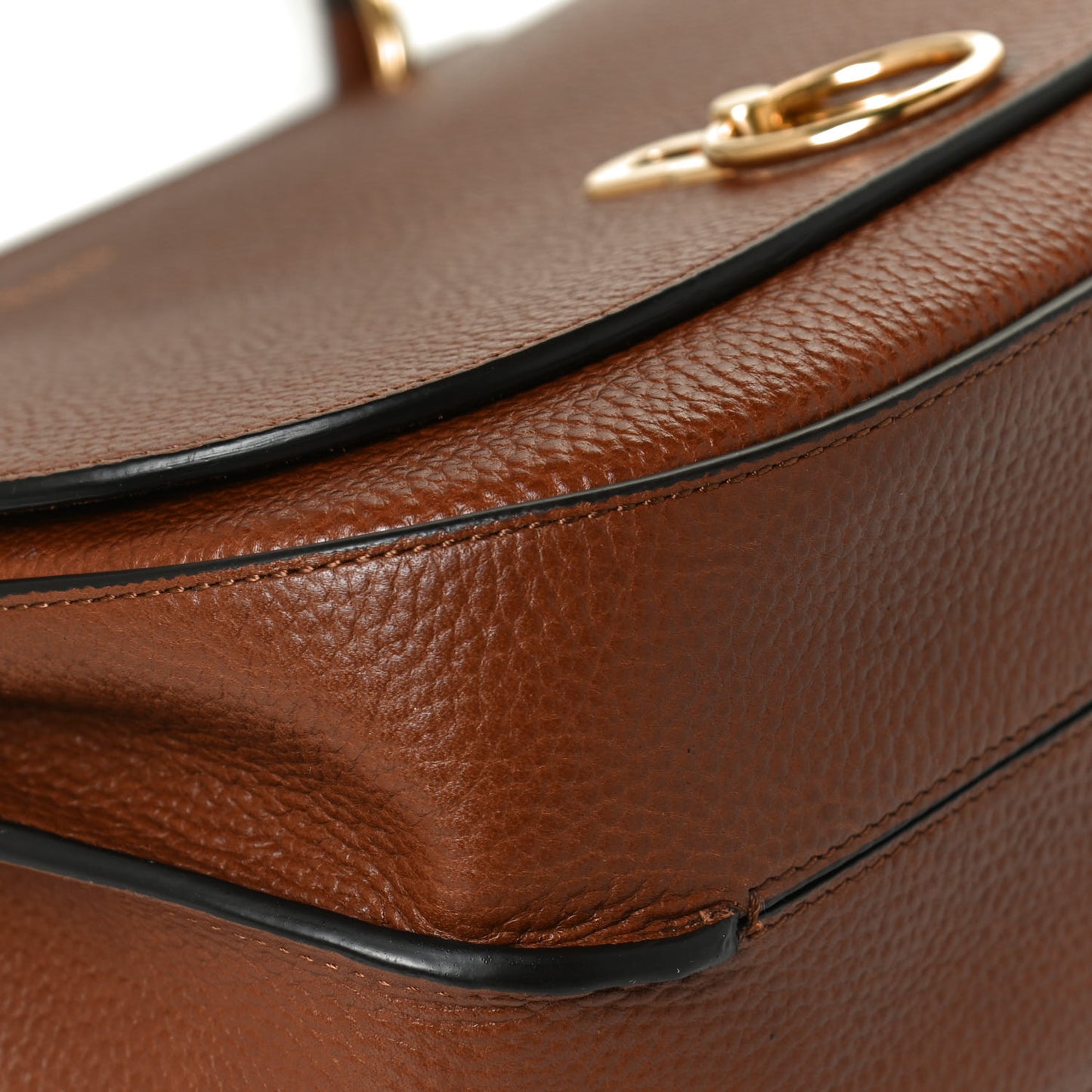 Small Classic Grain Calfskin Amberley Satchel Oak