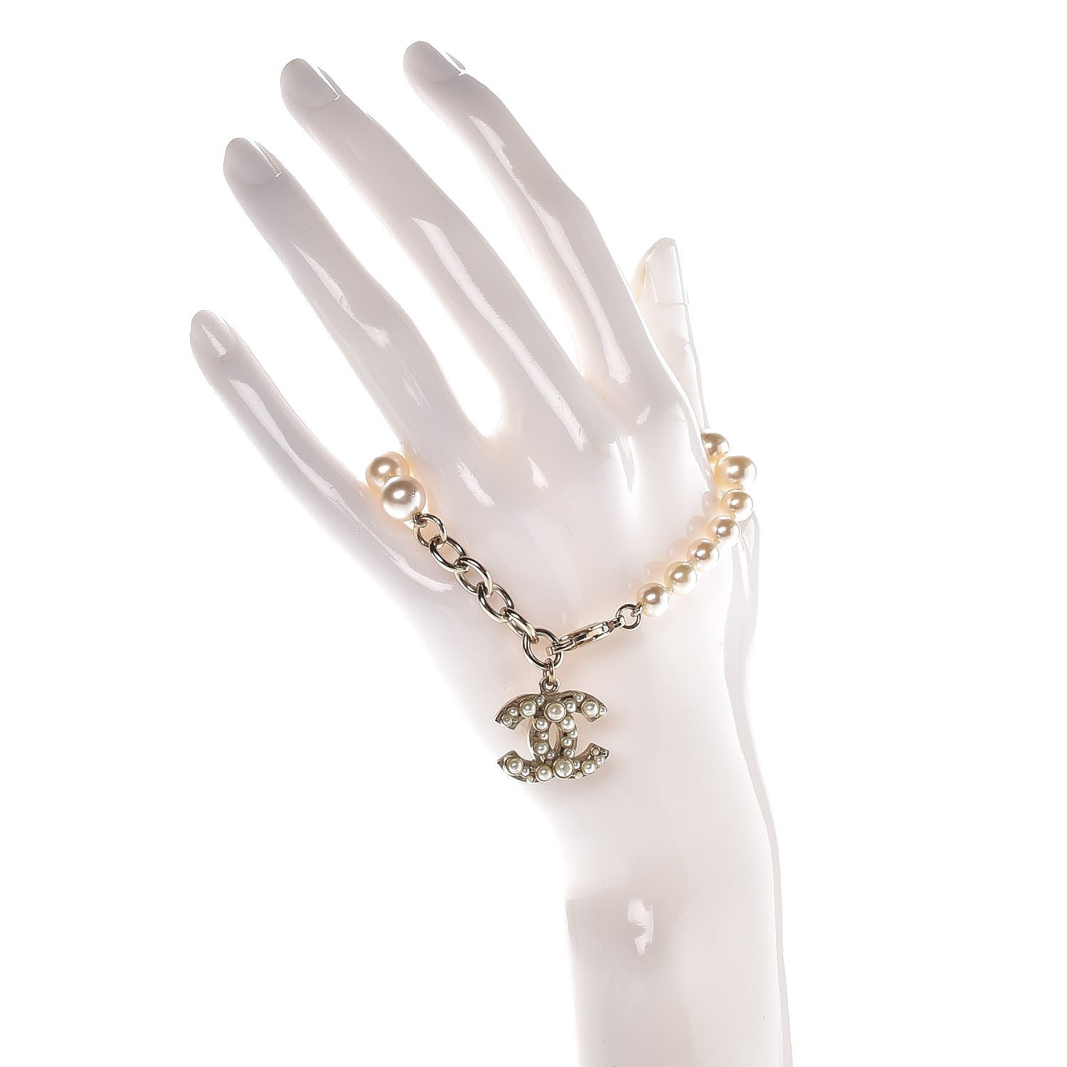 Chanel Pearl CC Bracelet Gold 2 of 7