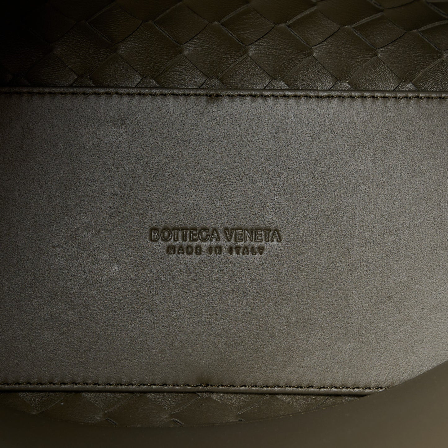Nappa Intrecciato Medium Andiamo Shoulder Bag Cypress
