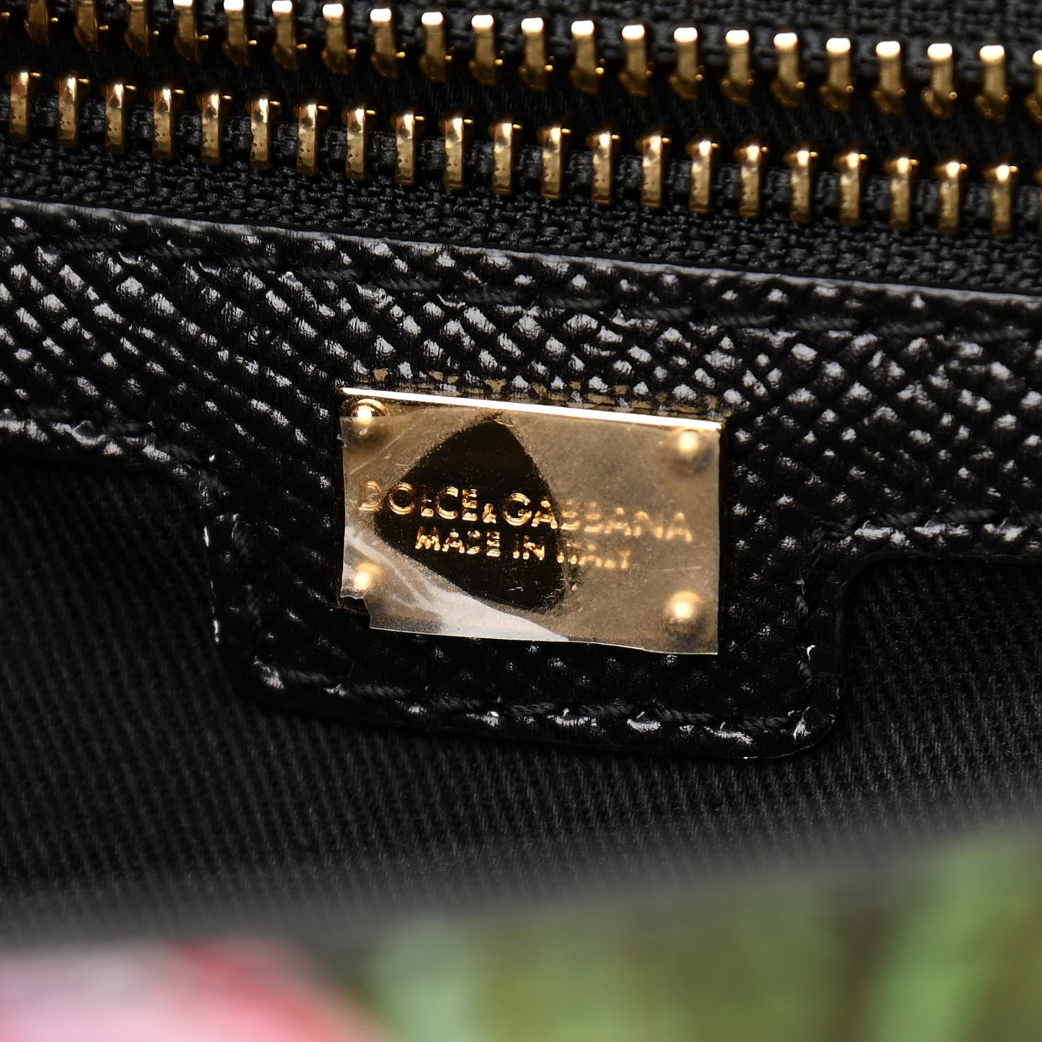 Dolce & Gabbana Dauphine Rose Print Medium Miss Sicily Satchel Black 6 of 10