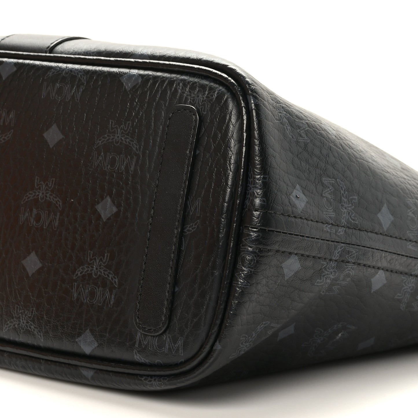 Visetos Nappa Canvas Medium Reversible Shopper Tote Black