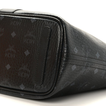 MCM Visetos Nappa Canvas Medium Reversible Shopper Tote Black 8 of 15