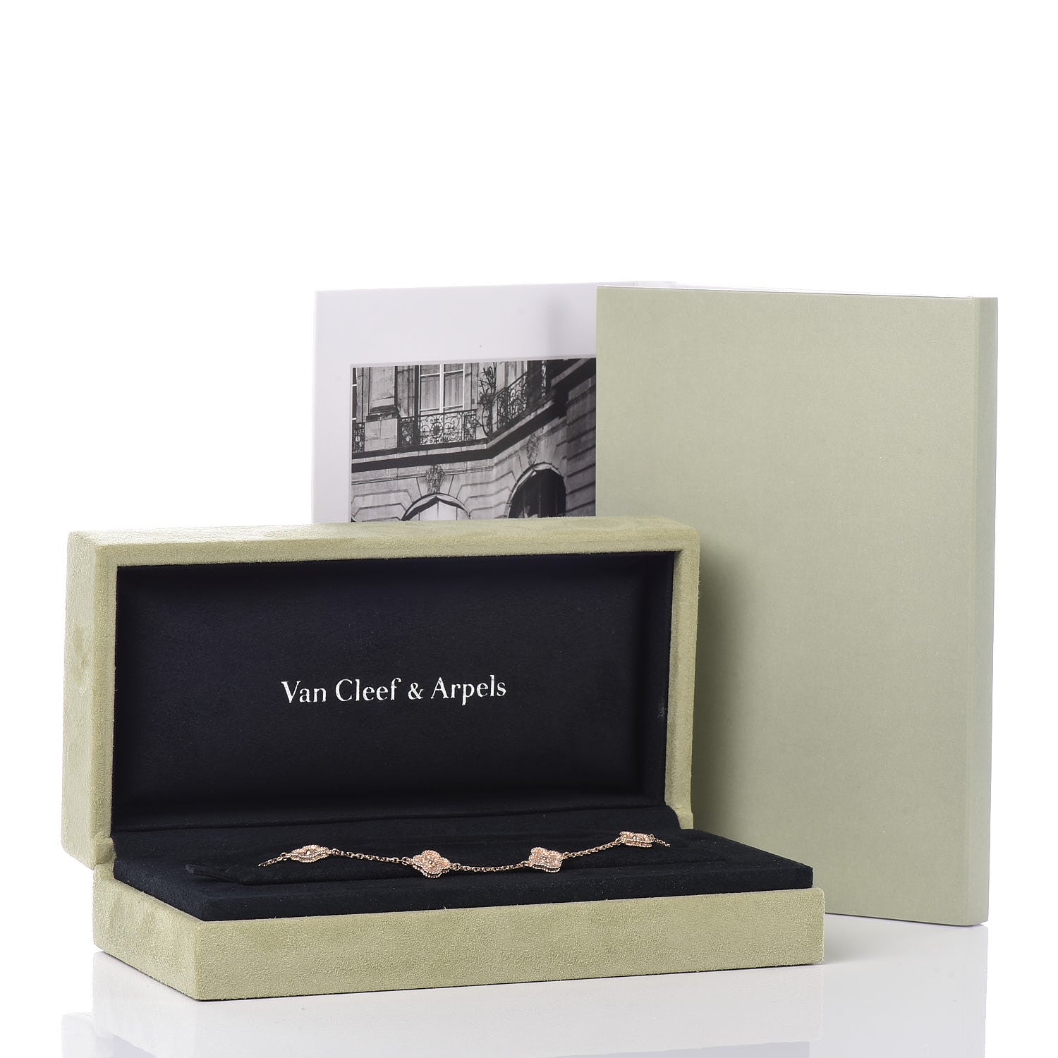 Van Cleef & Arpels 18K Rose Gold 6 Motifs Sweet Alhambra Bracelet 7 of 7