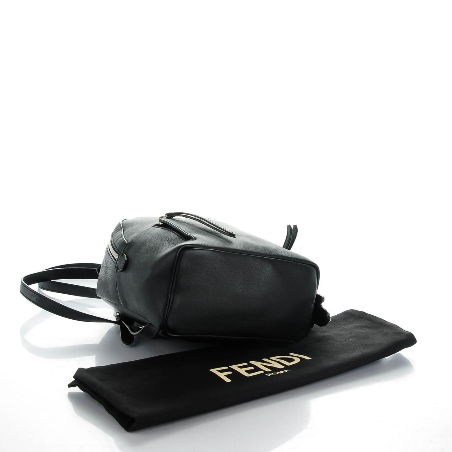 Vitello Dolce Crystal Croc Tail Mini Backpack Black