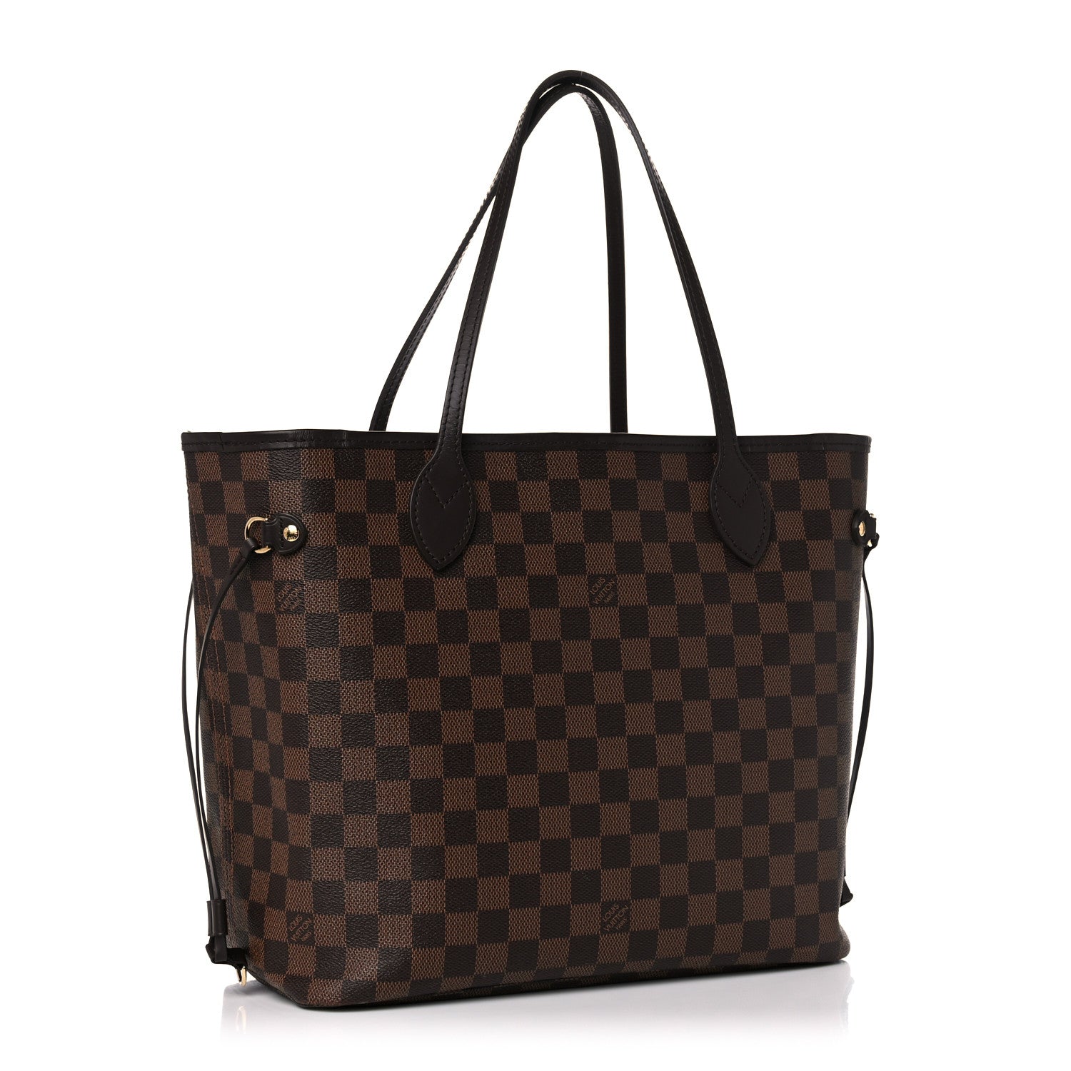 Louis Vuitton Damier Ebene Neo Neverfull MM Rose Ballerine 3 of 11