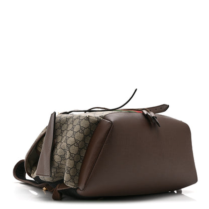 Gucci GG Supreme Monogram Medium Ophidia Double Buckle Backpack Brown 4 of 11
