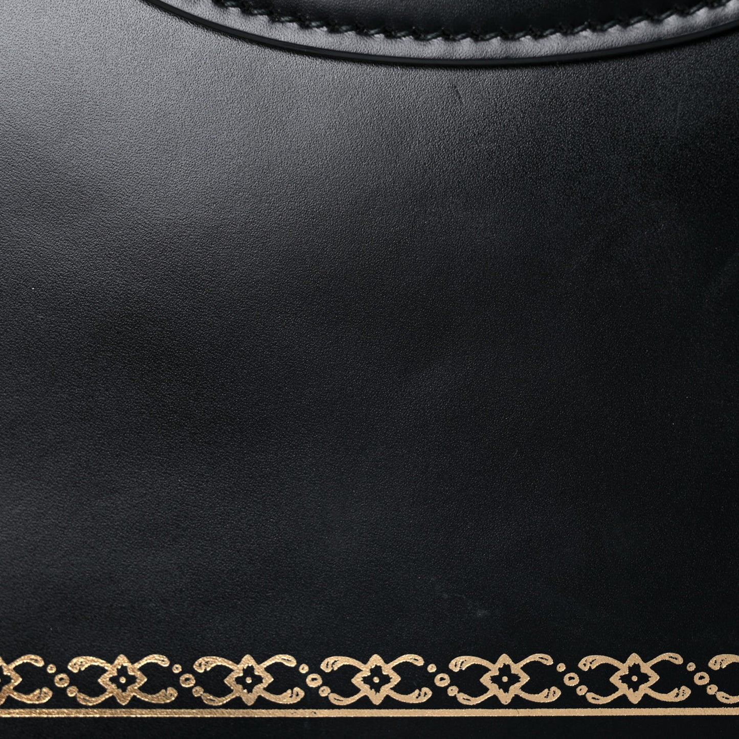Calfskin Bamboo Medium Thiara Top Handle Bag Black