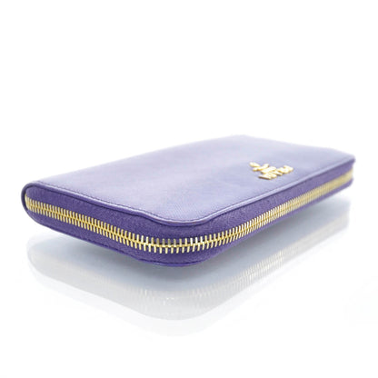 Prada Saffiano Zip Around Wallet Viola 3 of 7