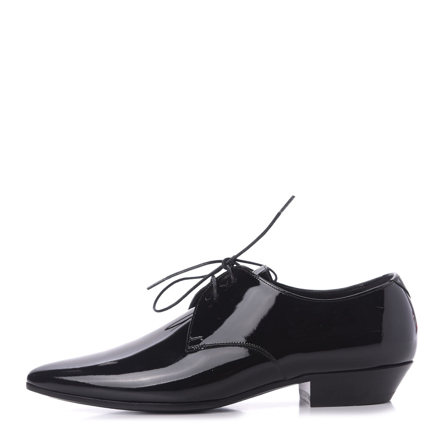 Saint Laurent Patent Calfskin Jonas Derby 38.5 Black 1 of 11