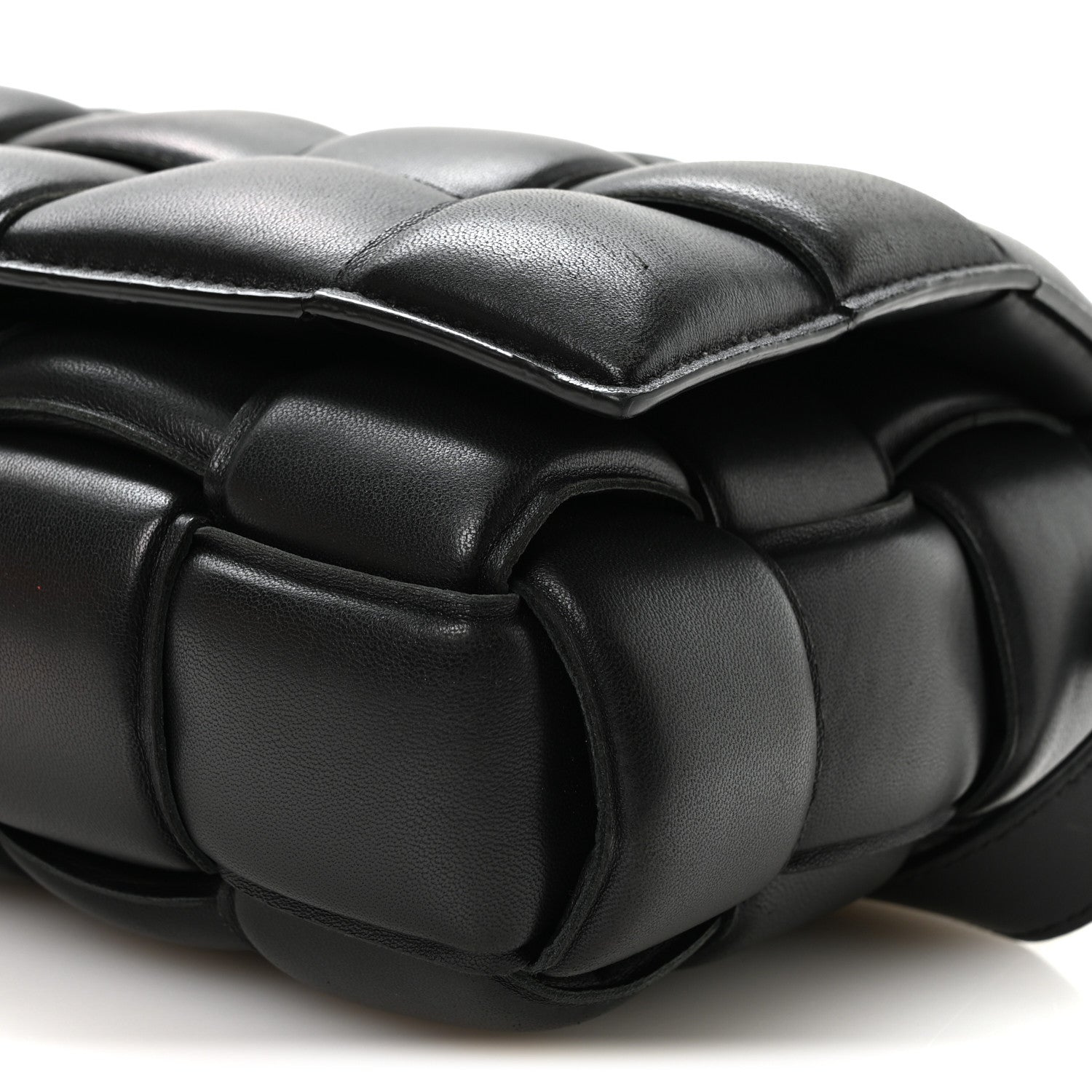 Bottega Veneta Nappa Maxi Intreccio Padded Cassette Crossbody Bag Black 10 of 10