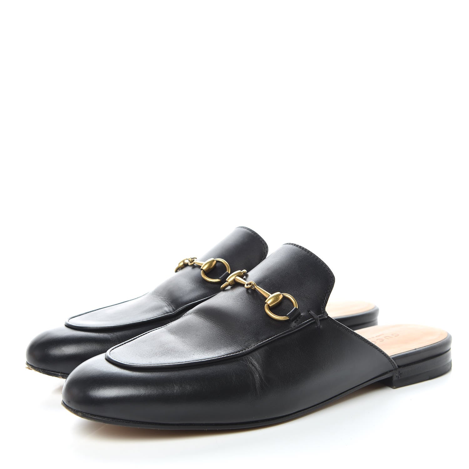 Gucci Calfskin Womens Princetown Slippers 39.5 Black 3 of 12
