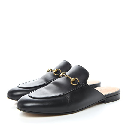 Gucci Calfskin Womens Princetown Slippers 39.5 Black 3 of 12