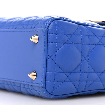 Christian Dior Lambskin Cannage Small My ABCDior Lady Dior Blue 10 of 11