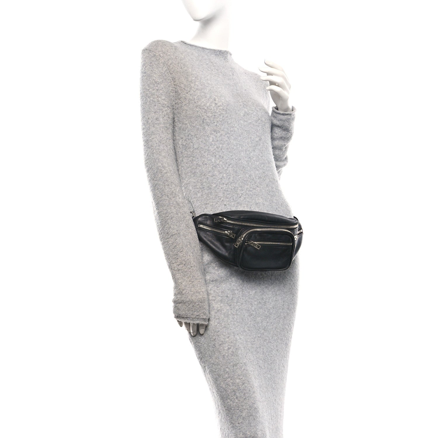 Alexander Wang Lambskin Attica Belt Bag Black 1822137 – FASHIONPHILE