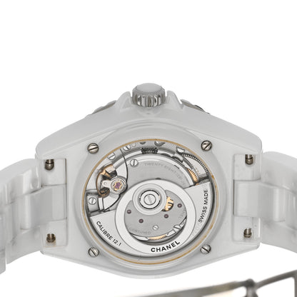Chanel Stainless Steel Ceramic 38mm J12 Automatic Watch White 4 of 5
