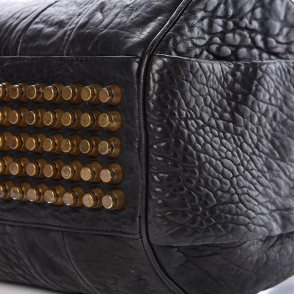 Alexander Wang Pebbled Lambskin Rocco Black Antique Brass Hardware 8 of 8