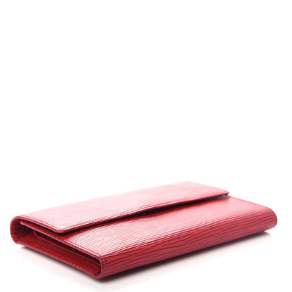 Louis Vuitton Epi Porte Tresor Etui Papiers Wallet Castillan Red 4 of 11
