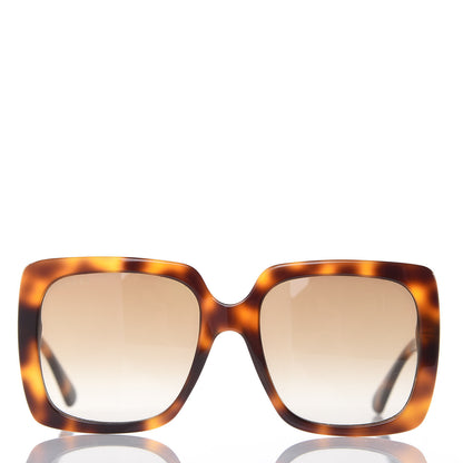 Gucci Crystal Square Frame Sunglasses GG0418S Tortoiseshell 3 of 8
