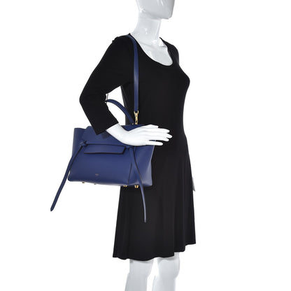 Celine Grained Calfskin Mini Belt Bag Indigo 2 of 12