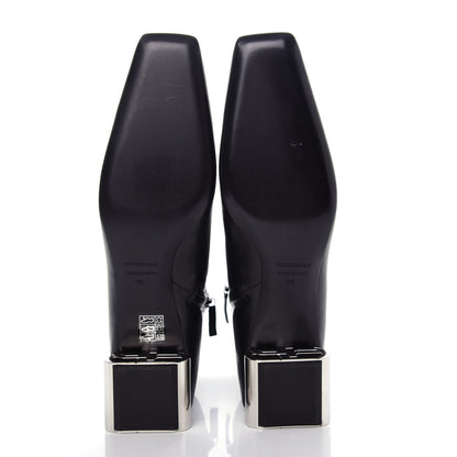 Balenciaga Sheepskin Typo Ankle Booties 40 Black 6 of 11