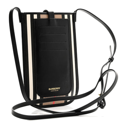 Burberry E-Canvas Calfskin Icon Stripe Anne Phone Case With Strap Archive Beige 3 of 7