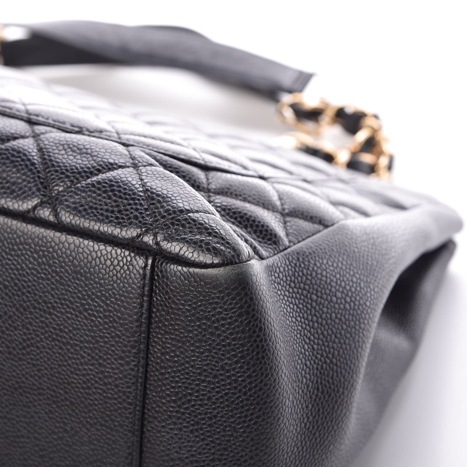 Chanel Caviar Quilted Grand Shopping Tote GST Black 10 of 12
