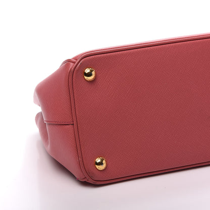 Prada Saffiano Small Galleria Double Zip Tote Fuxia 10 of 14