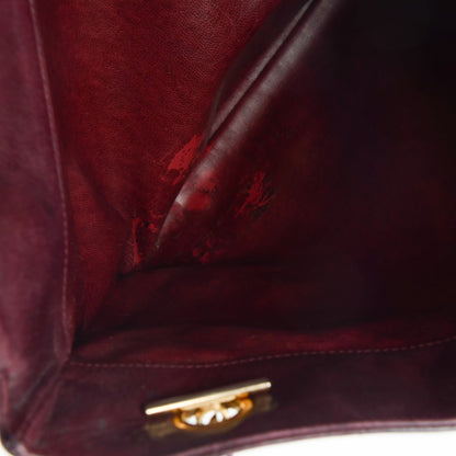 Chanel Lambskin Quilted Shoulder Bag Bordeaux 10 of 14