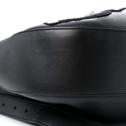 Gucci Calfskin Dog Embroidered Extra Large Dionysus Hobo Black 8 of 15