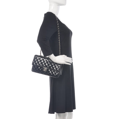 Chanel Patent Quilted Medium Double Flap Black 3 of 19