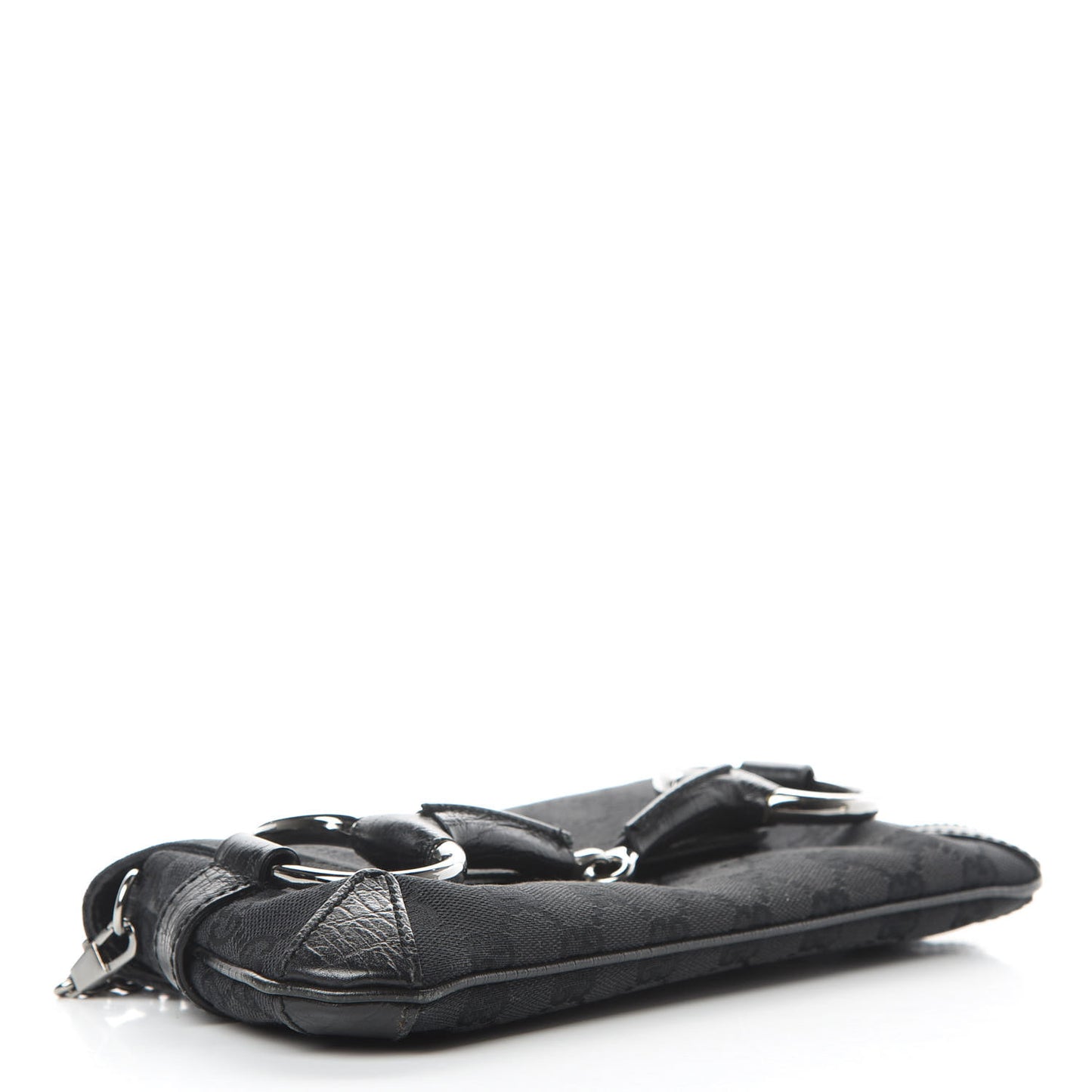 Monogram Horsebit Chain Clutch Black
