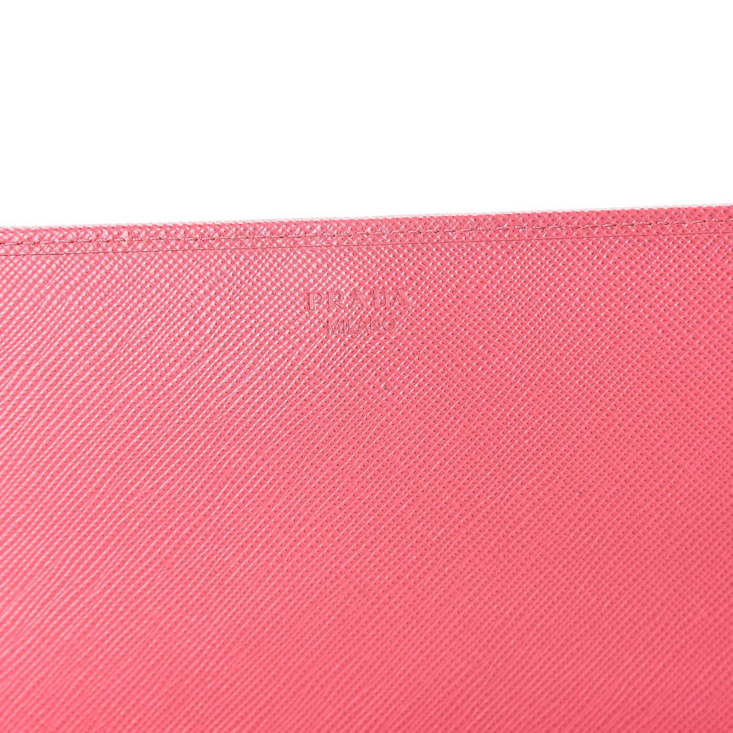 Prada Saffiano Metal Oro Chain Wallet Peonia 5 of 8