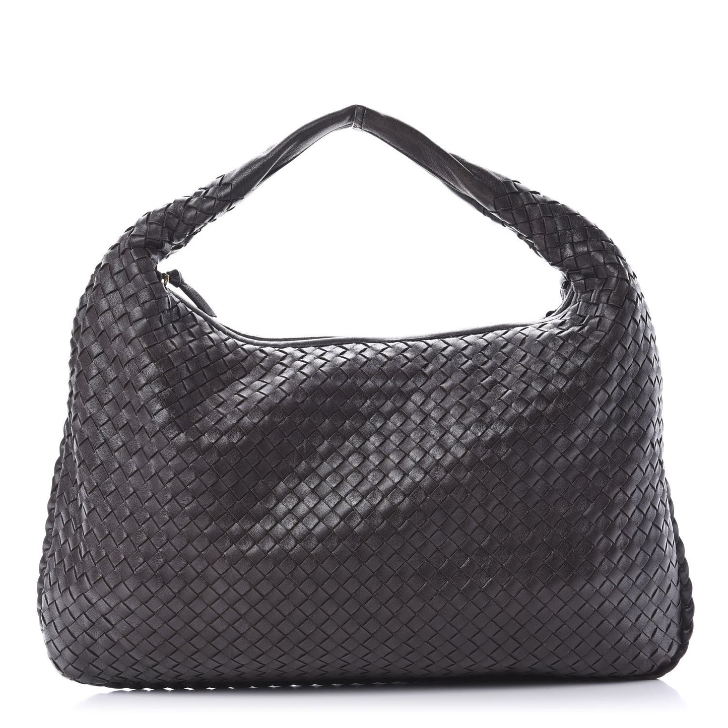 Nappa Intrecciato Large Veneta Hobo Ebano