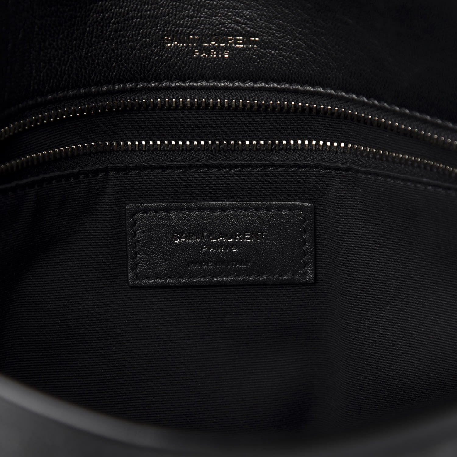 Saint Laurent Crinkled Calfskin Matelasse Monogram Medium Niki Chain Satchel Black 8 of 10