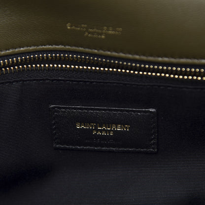 Saint Laurent Calfskin Matelasse Monogram Medium Niki Chain Satchel Olive 8 of 12