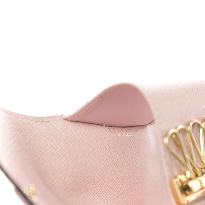 Louis Vuitton Damier Ebene Multicles 6 Key Holder Rose Ballerine 7 of 7