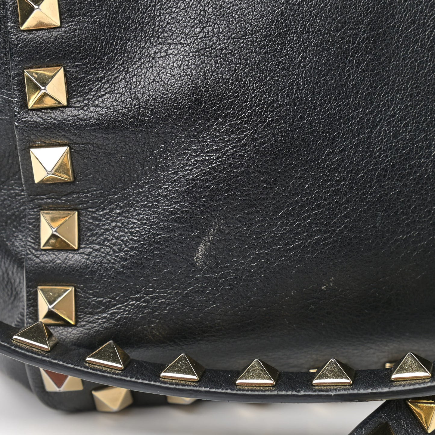 Vitello Small Rockstud Tote Black