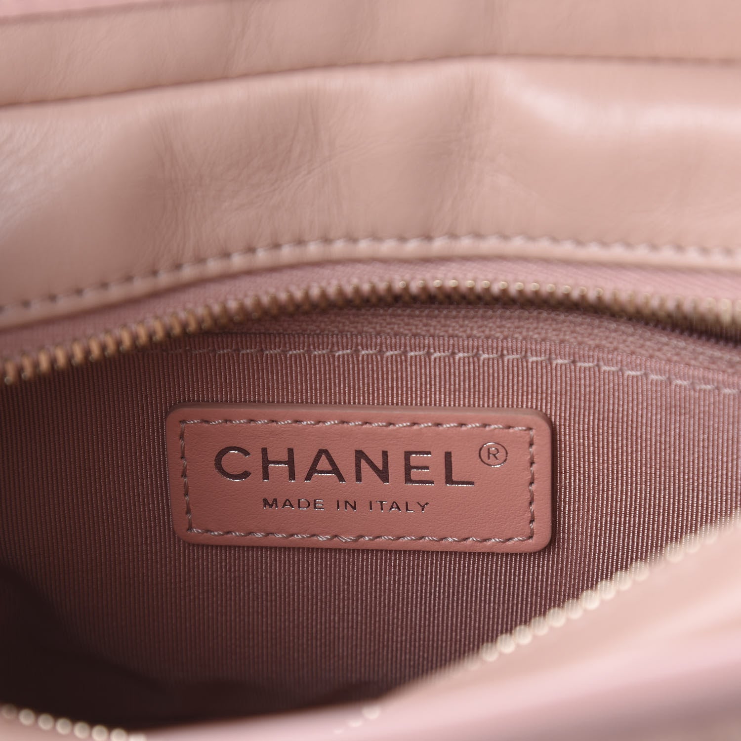 Chanel Aged Calfskin Chevron Quilted Small Gabrielle Hobo Pink 5 of 7