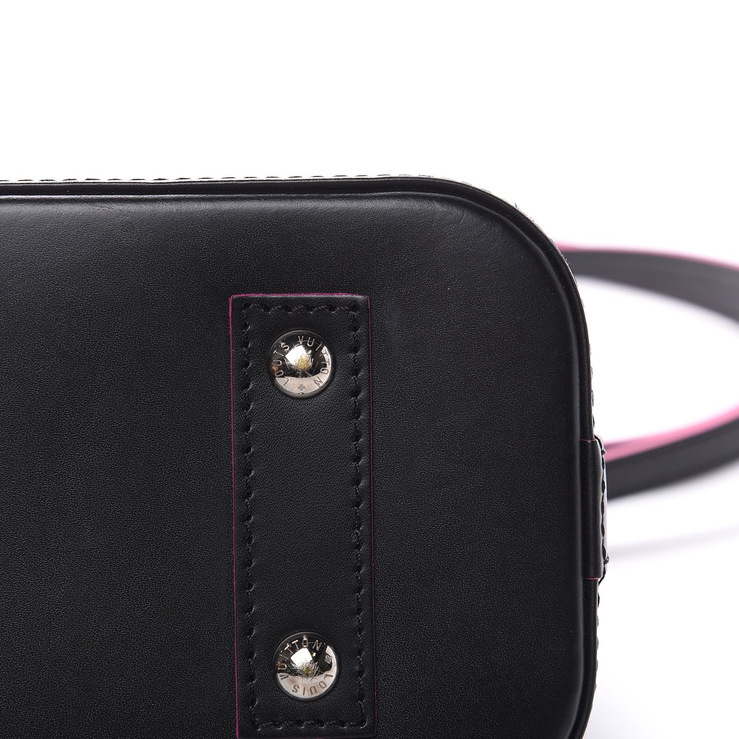 Louis Vuitton Epi Alma BB Black Hot Pink 10 of 10