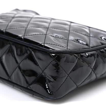 Chanel Patent Quilted Tassel Camera Case Black 9 of 9