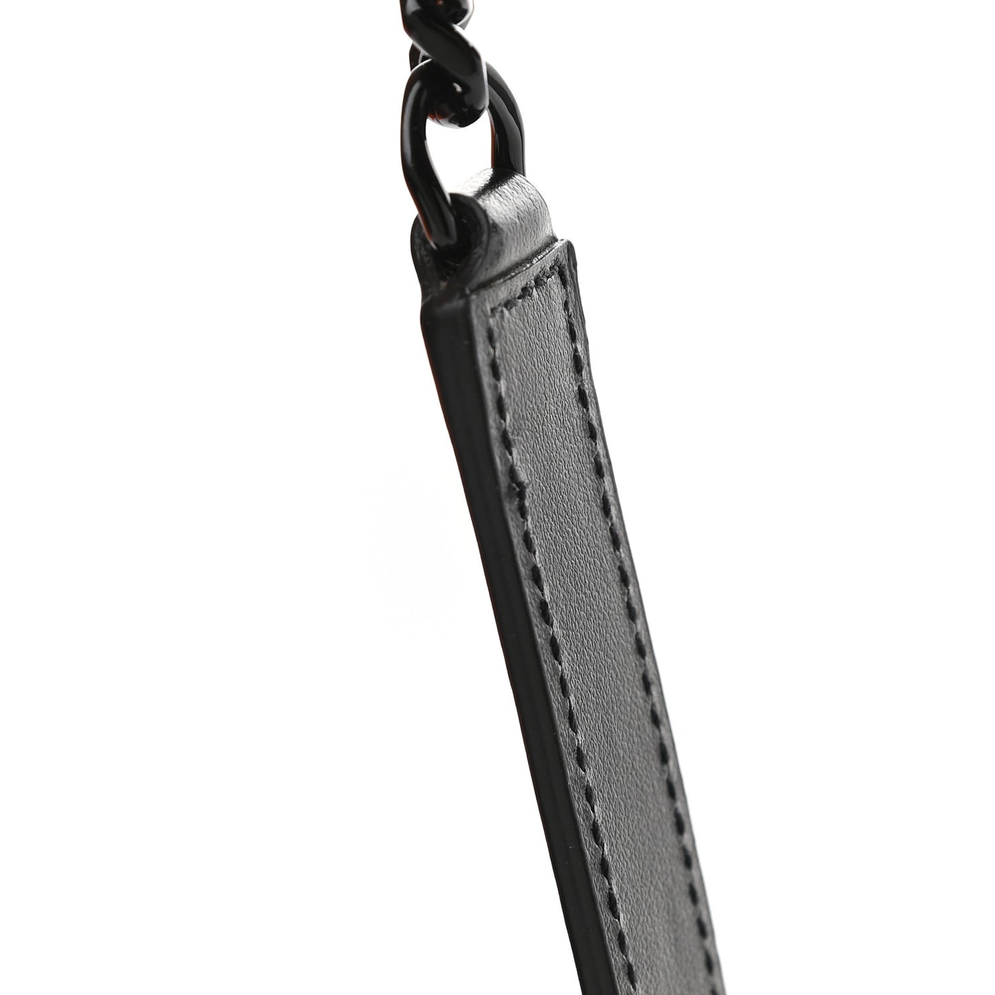 Calfskin Y Quilted Monogram Medium Loulou Chain Satchel Black