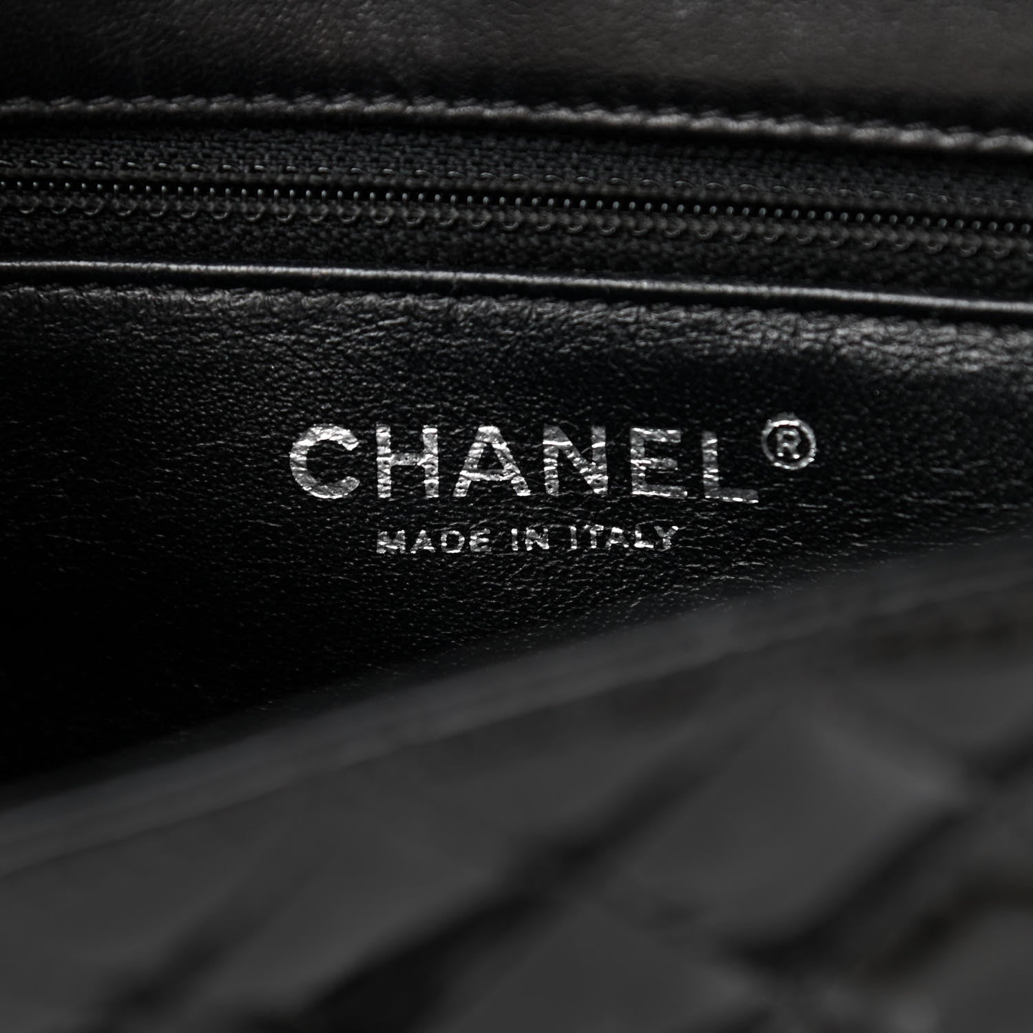 Chanel Lambskin Patent Classic Twist Crescent Flap Bag Black 6 of 11